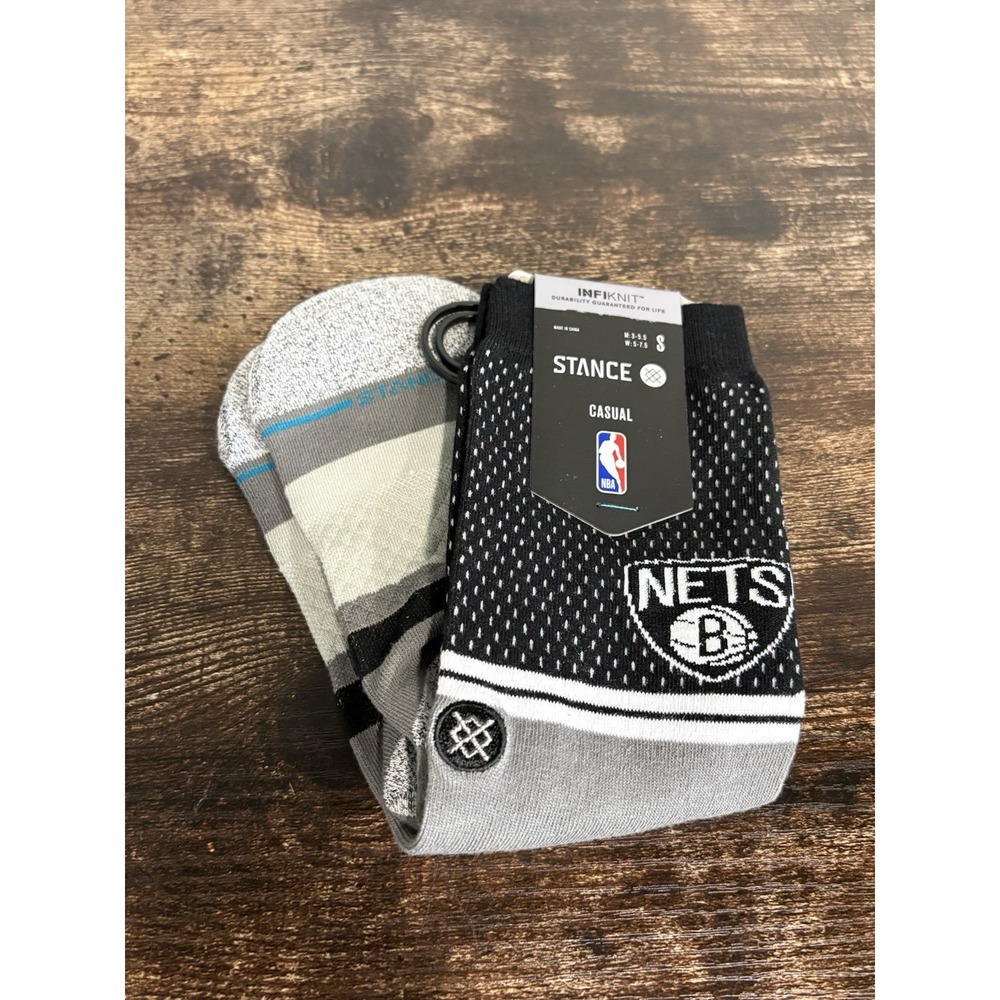 Stance Brooklyn NETS NBA Themed Socks Size Small Mens NWT